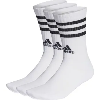 Ponožky Adidas 3-Stripes Cushioned Crew Socks 3P Bílý (37-39)