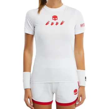 Dámské tričko Dámské tričko Hydrogen Tech - white/red Bílý (M)