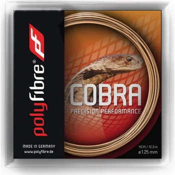 Struna na výplet tenisové rakety Tenisový výplet Polyfibre Cobra (12,2 m) Hnědý (1.30 mm)
