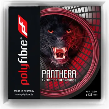 Struna na výplet tenisové rakety Tenisový výplet Polyfibre Panthera (12,2 m) Červený (1.25 mm)