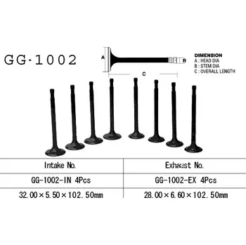 Rozvod motoru VESRAH VÝFUKOVÝ VENTIL HONDA CB 750 FOUR '69-'78 (OHC) (OEM: 14721-300-005) (1KS) (MADE IN JAPAN)