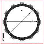 TRW ZF SPOJKOVÉ KOTOUČE HONDA CRM 125 90-99, NSR 88-03, TRX 350 00-06, VT 500 SHADOW 83-85, (EBS1160)