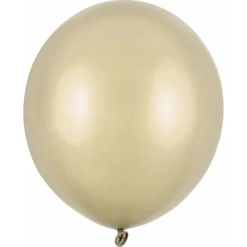 PartyDeco Balónky latexové metalické zlaté 43 cm 25 ks