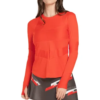 Dámské tričko (dlouhý rukáv) Lucky in Love Tech It Out Reflect Long Sleeve - crimson Červený (XS)