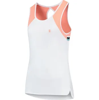 Dámský tenisový top K-Swiss Tac Hypercourt Advantage Tank 3 - white/desert flow Bílý (XL)
