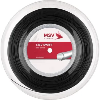 Struna na výplet tenisové rakety Tenisový výplet MSV SWIFT (200 m) - black Černý (1.25 mm)