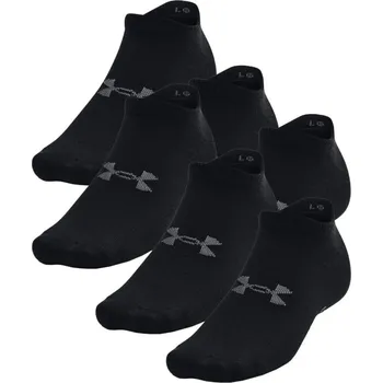 Ponožky Under Armour Unisex Essential No Show Socks 6P - black/pitch gray Černý (47,5-50,5)