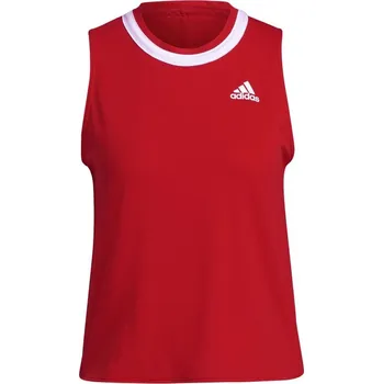 Dámský tenisový top Adidas Club Knot Tank W - vivid red/white Červený (XS)