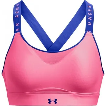 Podprsenka Podprsenky Under Armour Women's UA Infinity High Sports Bra - pink punk/versa blue Růžový (XS)