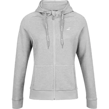 Dámská mikina Dámská tenisová mikina Babolat Exercise Hood Women - high rise heather Šedý (XS)
