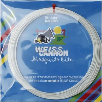 Struna na výplet tenisové rakety Tenisový výplet Weiss Cannon Mosquito bite (12 m) - white Bílý (1.16 mm)