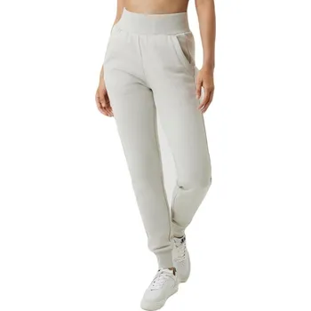 Dámské tenisové tepláky Björn Borg Sthlm High Waist Sweat - moonstruck Béžový (XS)