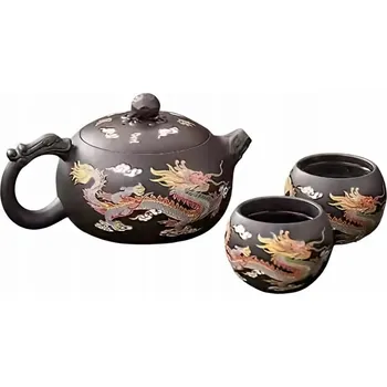 Čajová souprava Čajová souprava Longfeng - Tmavě Hnědá KP-37672