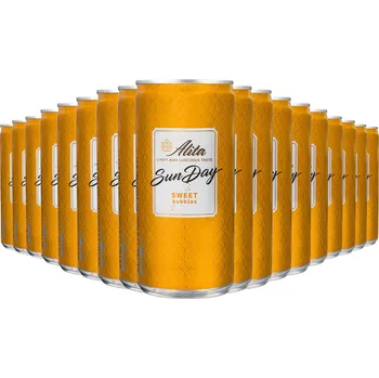 Limonáda ALITA SunDay Sweet bubbles 0,2l plech 18+6 ZDARMA PLECH