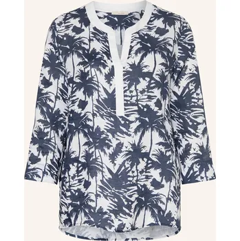 Dámská halenka Lilienfels Dámská Halenka Ze Lnu S 3/4 Rukávem, modrá / bílá, 38