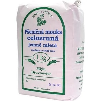Mouka Zdraví z přírody Mouka pšeničná celozrnná jemně mletá 1kg