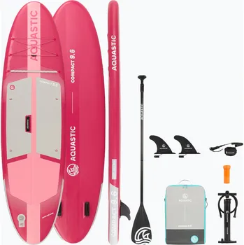 Paddleboard SUP AQUASTIC Compact 9'6" board pink
