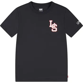 Chlapecké tričko Dětské bavlněné tričko Levi's "LS" MONOGRAM TEE 8EL402 černá 99X, vel. 128