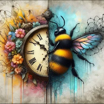 Látkový panel - Ciferník, motýl - MO-83 Velikost: 15x15cm, Materiál: Kočárkovina