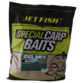 Návnadová surovina Krmítková směs JetFish Zig Mix 4kg Kalový