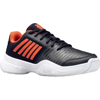 Chlapecké tenisky Juniorská obuv K-Swiss Court Express Omni - jet black/spicy orange/white Černý (34)