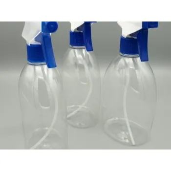 Sklenice 500ml čirá lahvička + modrý trigger 2+1 ks