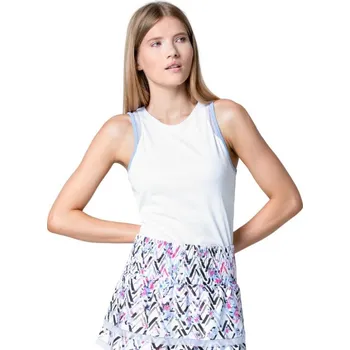 Dámský tenisový top Lucky in Love Got The Blues High Neck Action Bílý (XS)