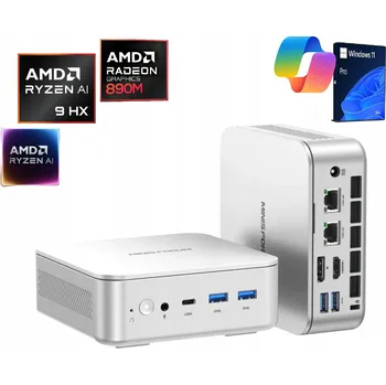 Stolní počítač Mini Počítač AMD Ryzen AI 9 HX 370 SSD M.2 1TB RAM 32GB, 890M, Win 11