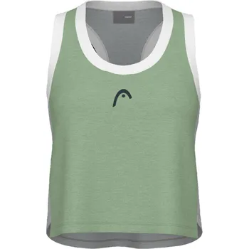 Dámský tenisový top Head Play Crop Top - celery green/grey Zelený (XS)