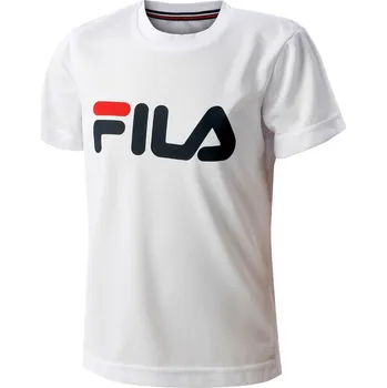 Chlapecké tričko Chlapecká trička Fila Logo Kids - white Bílý (140 cm)