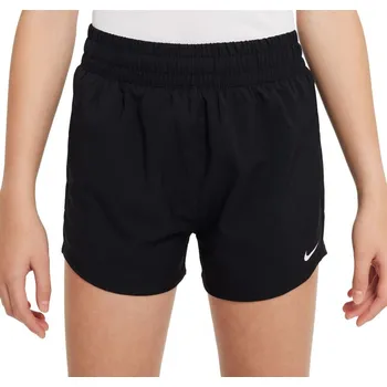 Dívčí kraťasy Nike Dri-Fit One High-Waisted Woven Training - black/white Černý (L)