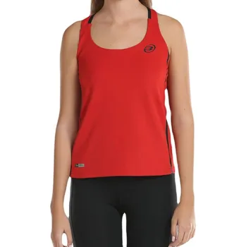 Dámský tenisový top Bullpadel Orlas - paprica Červený (XS)