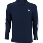 Pánské tenisové tričko Tecnifibre Trainning T-Shirt Long Sleeve - marine Modrý (S)