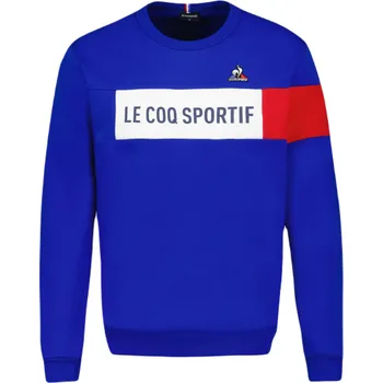 Pánská mikina Pánská tenisová mikina Le Coq Sportif TRI Crew Sweat N°1 SS23 Modrý (S)