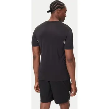 Pánské tričko BOSS T-Shirt Tech TOC 50543329 Černá Slim Fit 3XL