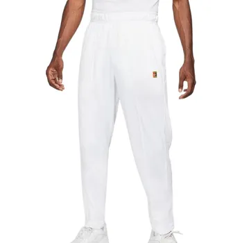 Pánské tenisové tepláky Nike Court Heritage Suit Pant M Bílý (XS)