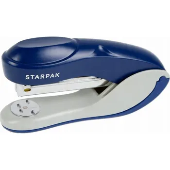 Střední KANCELÁŘSKÁ SEŠÍVAČKA tmavě modrá STARPAK sešívačka na PAPÍR, až 16 listů