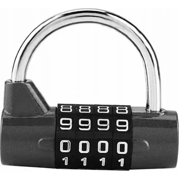 Visací zámek Mini zámek na heslo, zinková zábrana, číselný kód