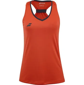 Dámská móda Dámský tenisový top Babolat Play Tank Top Woman - fiesta red Červený (XS)