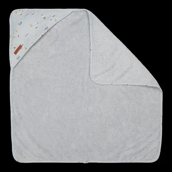 Dětské zboží LITTLE DUTCH Osuška s kapucí Námořnický záliv Blue