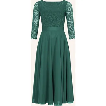 Dámské šaty Swing Koktejlové šaty s krajkou zelené 38