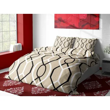 Povlečení Aaryans flanelové povlečení De Luxe Goya béžové 140x200/70x90cm