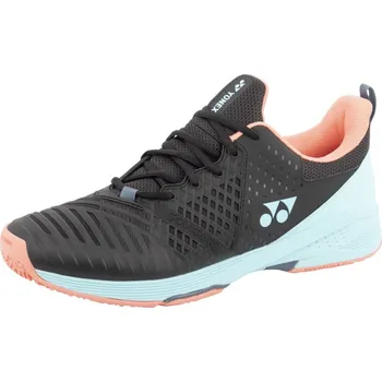 Pánská sportovní obuv Pánská obuv Yonex Power Cushion Sonicage 3 Clay - black/sky blue Černý, Tyrkysový (40,5)