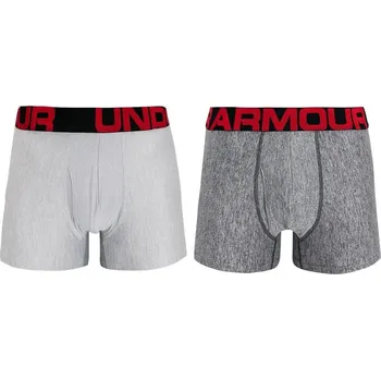 Pánské boxerky Under Armour Tech 3in 2 Pack Šedý (S)