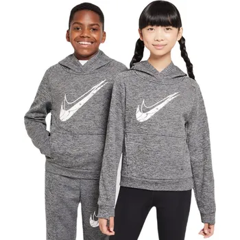 Chlapecká mikina Chlapecká mikina Nike Kids Multi Stain Repel Therma-Fit Šedý (M)