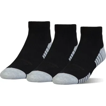 Pánské ponožky Ponožky Under Armour UA HeatGear Low Cut Jr - 3 par/black Černý (30-35)