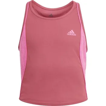Dívčí trička Adidas Girls Pop Up Tank - wild pink/screaming pink Růžový (116 cm)