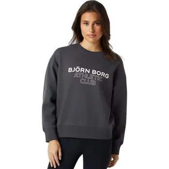 Dámská mikina Dámská tenisová mikina Björn Borg Boyfriend Crew Šedý (XS)