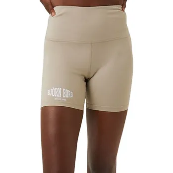 Dámské kraťasy Dámské tenisové kraťasy Björn Borg Summer Shorts - aluminum Béžový (L)