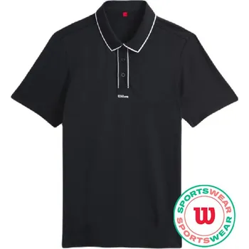 Pánské tričko Pánské tenisové polo tričko Wilson All Seasons Černý (XL)